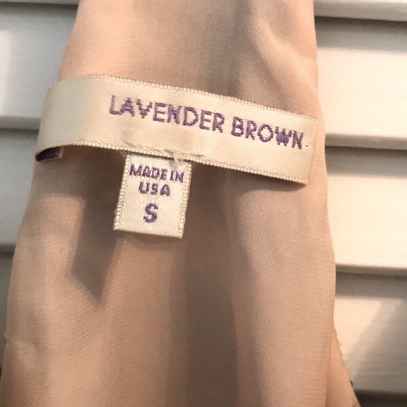 Lavender Brown Blue Paisley Embroidered Dress Size Small EUC - Picture 2 of 11